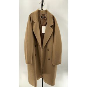 Quince Tan Double-Breasted Coat